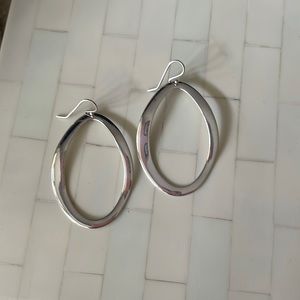 Ippolita Sterling Silver Wavy Oval Drop Earrings